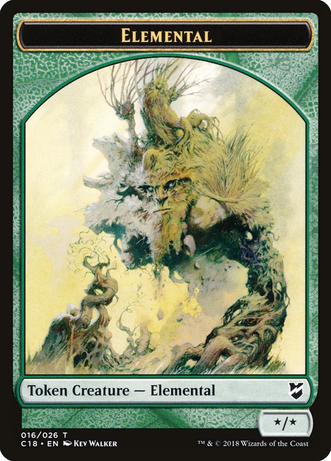 Elemental Token [Commander 2018 Tokens] | Card Merchant Takapuna