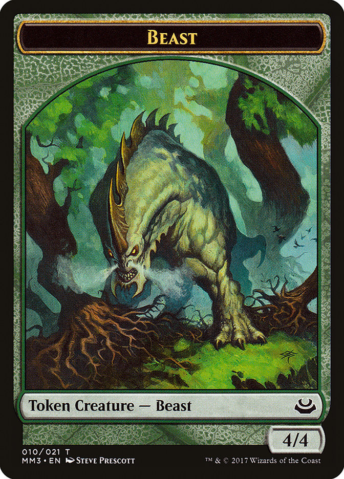 Beast Token (010/021) [Modern Masters 2017 Tokens] | Card Merchant Takapuna