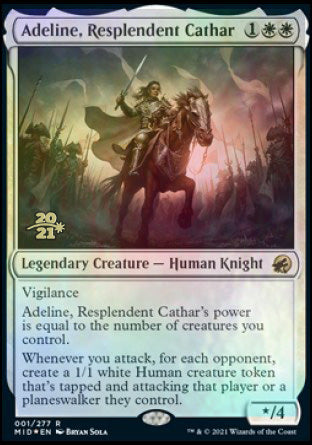 Adeline, Resplendent Cathar [Innistrad: Midnight Hunt Prerelease Promos] | Card Merchant Takapuna