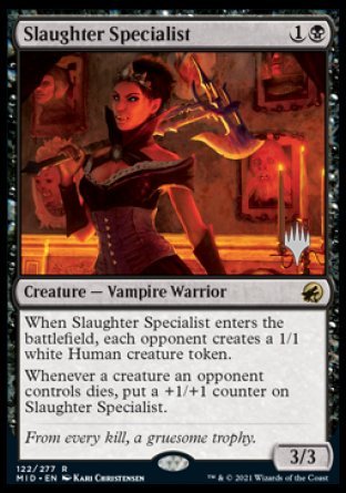 Slaughter Specialist (Promo Pack) [Innistrad: Midnight Hunt Promos] | Card Merchant Takapuna