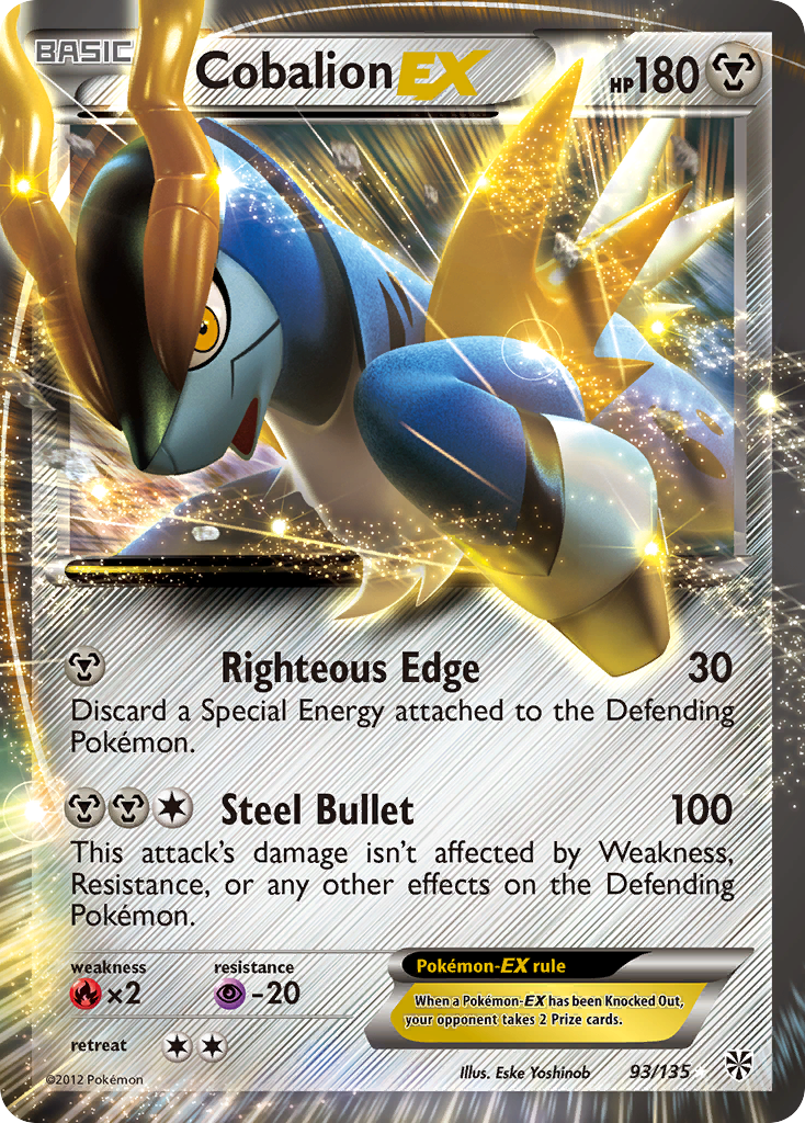 Cobalion EX (93/135) [Black & White: Plasma Storm] | Card Merchant Takapuna