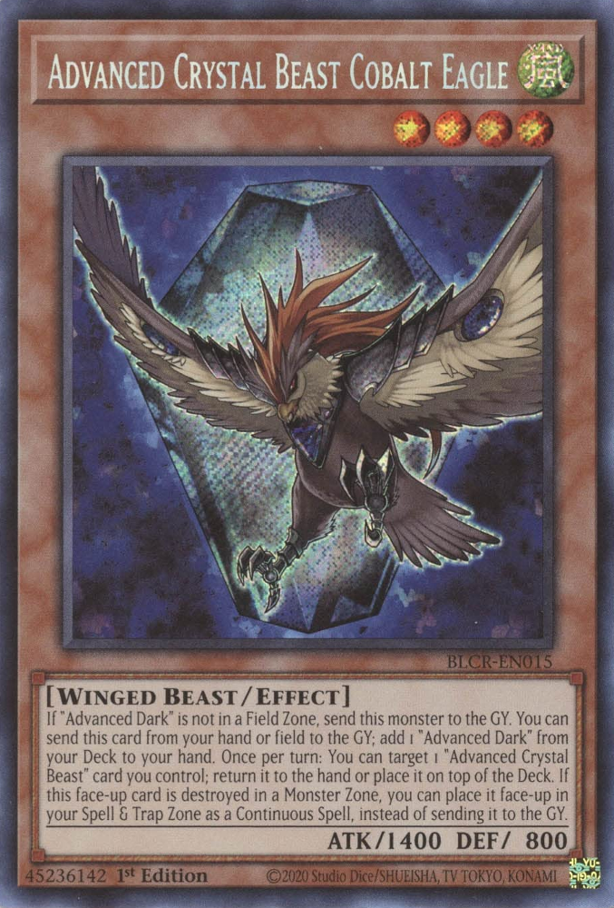 Advanced Crystal Beast Cobalt Eagle [BLCR-EN015] Secret Rare | Card Merchant Takapuna