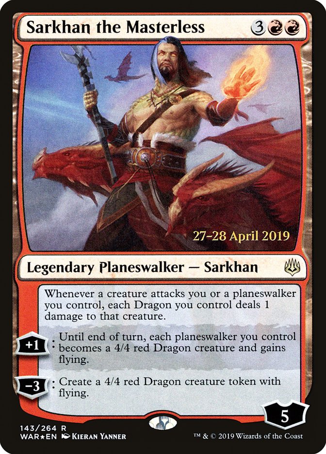 Sarkhan the Masterless [War of the Spark Prerelease Promos] | Card Merchant Takapuna