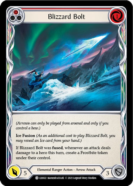 Blizzard Bolt (Red) [LXI022] (Tales of Aria Lexi Blitz Deck)  1st Edition Normal | Card Merchant Takapuna