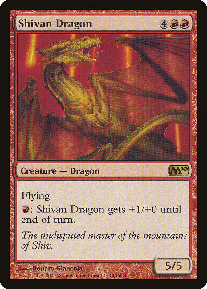 Shivan Dragon [Magic 2010] | Card Merchant Takapuna