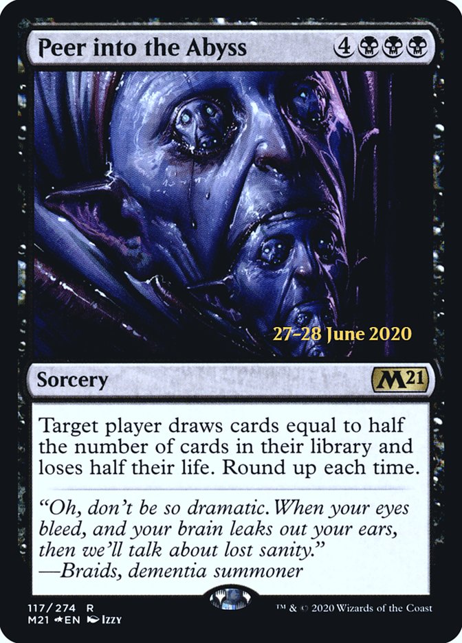 Peer into the Abyss [Core Set 2021 Prerelease Promos] | Card Merchant Takapuna