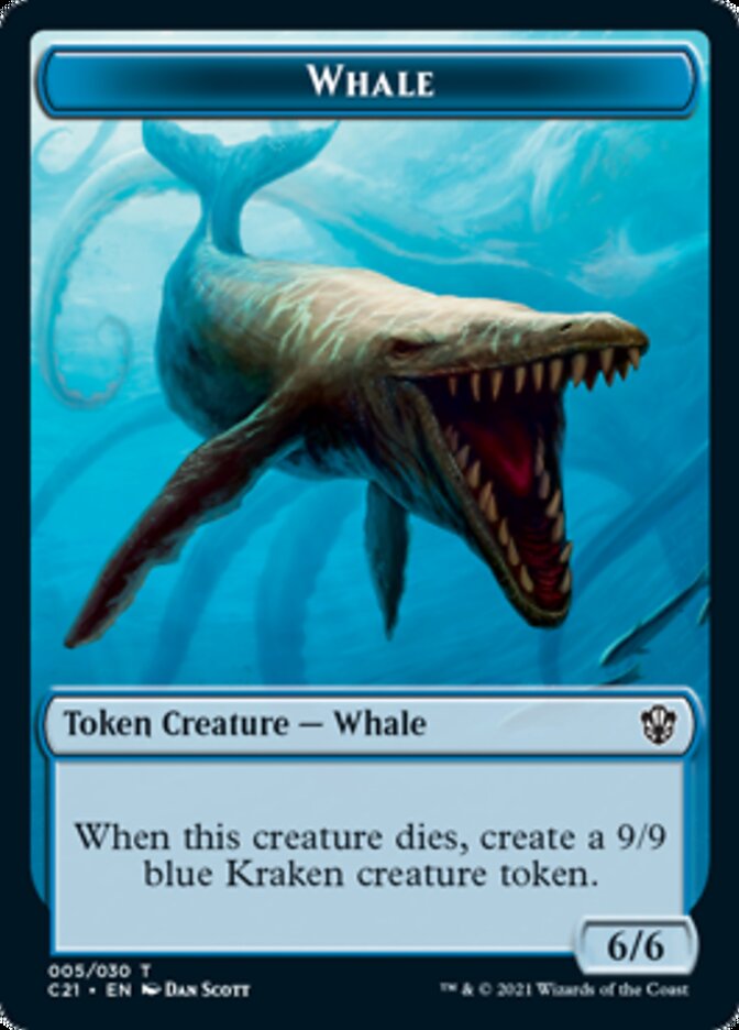 Beast (010) // Whale Double-Sided Token [Commander 2021 Tokens] | Card Merchant Takapuna