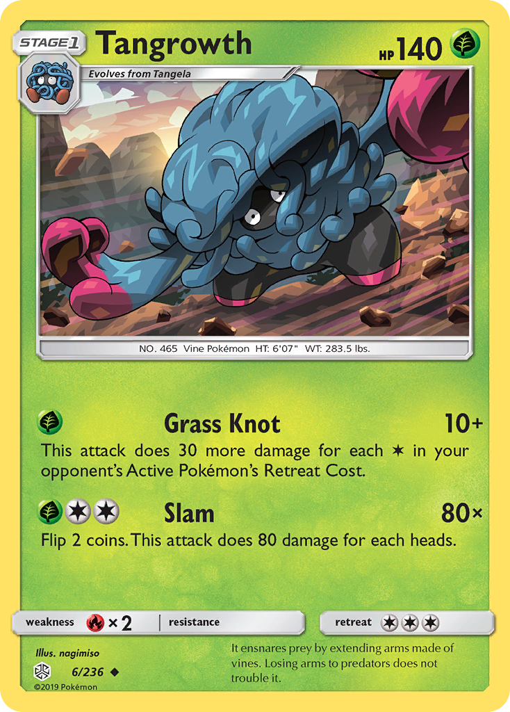 Tangrowth (6/236) [Sun & Moon: Cosmic Eclipse] | Card Merchant Takapuna