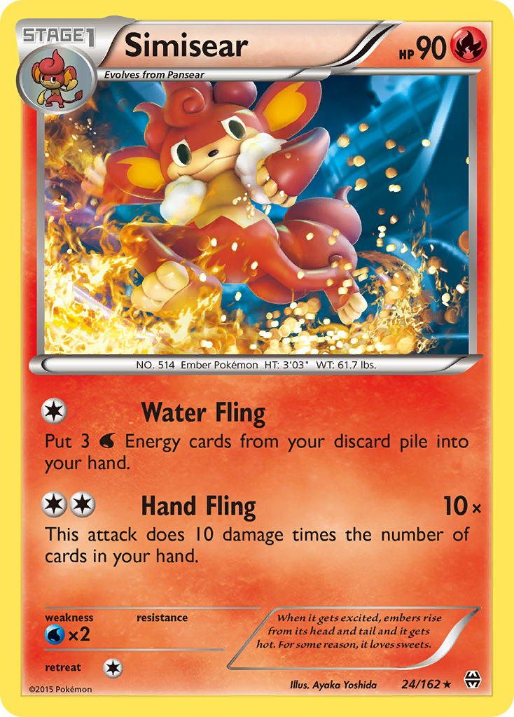 Simisear (24/162) [XY: BREAKthrough] | Card Merchant Takapuna