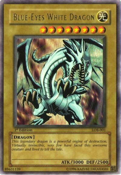 Blue-Eyes White Dragon [LOB-001] Ultra Rare | Card Merchant Takapuna