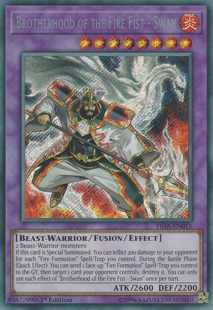 Brotherhood of the Fire Fist - Swan [FIGA-EN015] Secret Rare | Card Merchant Takapuna