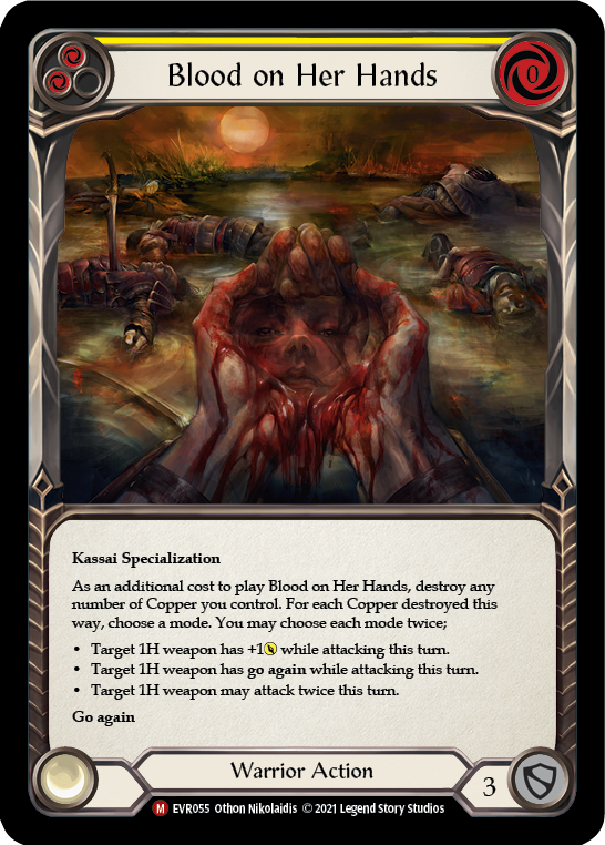 Blood on Her Hands [EVR055] (Everfest)  1st Edition Normal | Card Merchant Takapuna