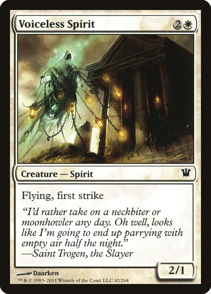 Voiceless Spirit [Innistrad] | Card Merchant Takapuna