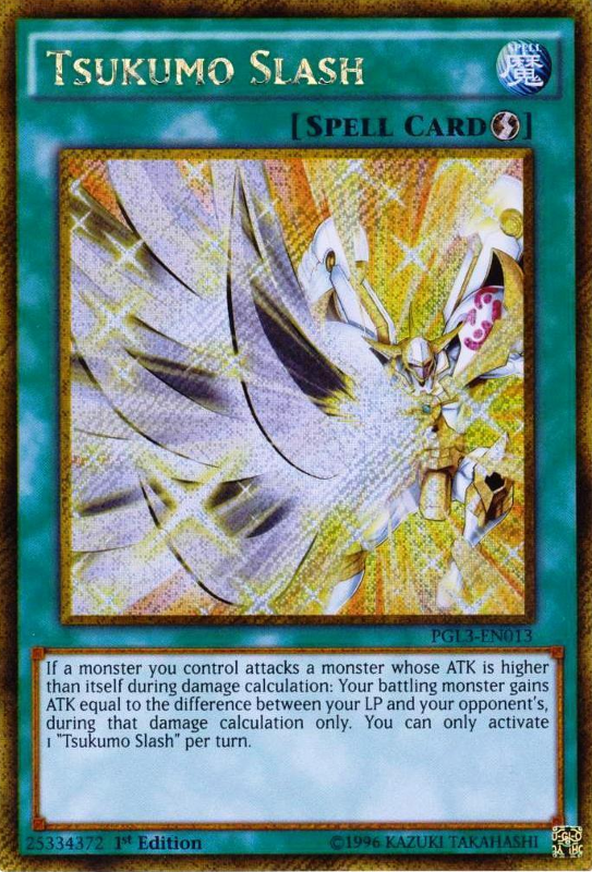 Tsukumo Slash [PGL3-EN013] Gold Secret Rare | Card Merchant Takapuna