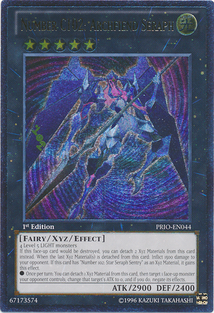 Number C102: Archfiend Seraph [PRIO-EN044] Ultimate Rare | Card Merchant Takapuna