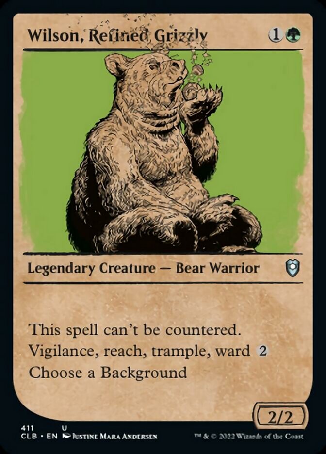 Wilson, Refined Grizzly (Showcase) [Commander Legends: Battle for Baldur's Gate] | Card Merchant Takapuna