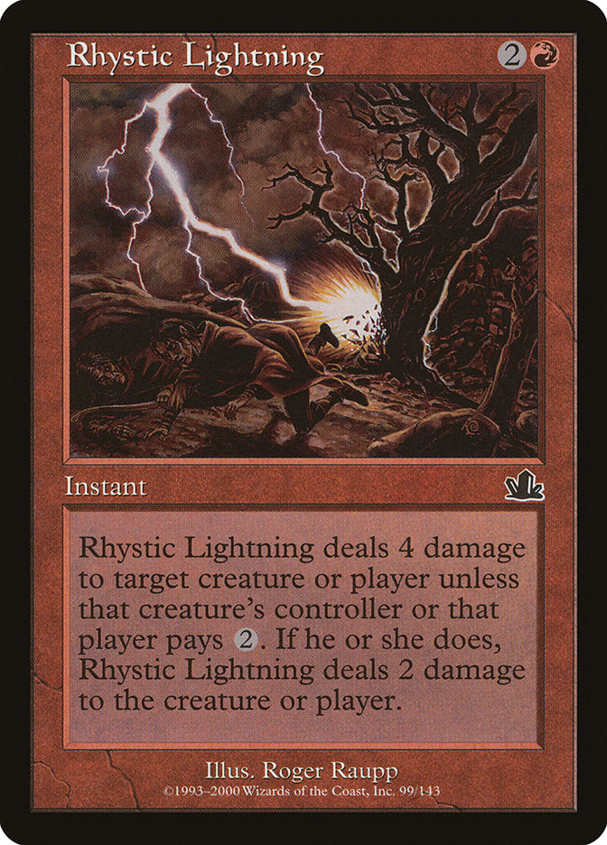 Rhystic Lightning [Prophecy] | Card Merchant Takapuna