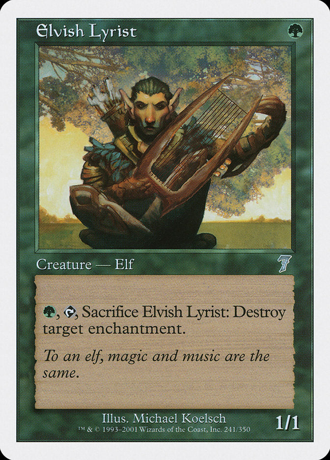 Elvish Lyrist [Seventh Edition] | Card Merchant Takapuna