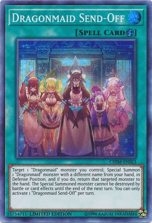 Dragonmaid Send-Off [CHIM-ENSE3] Super Rare | Card Merchant Takapuna