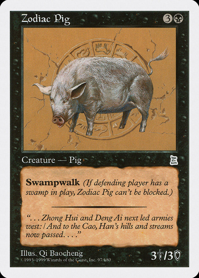 Zodiac Pig [Portal Three Kingdoms] | Card Merchant Takapuna