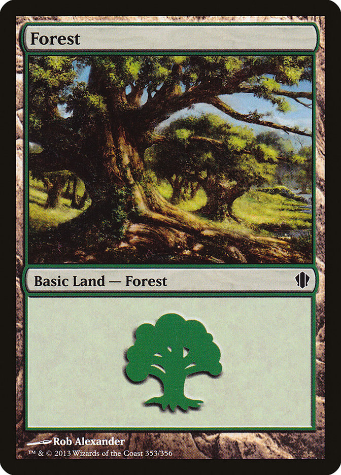 Forest (353) [Commander 2013] | Card Merchant Takapuna