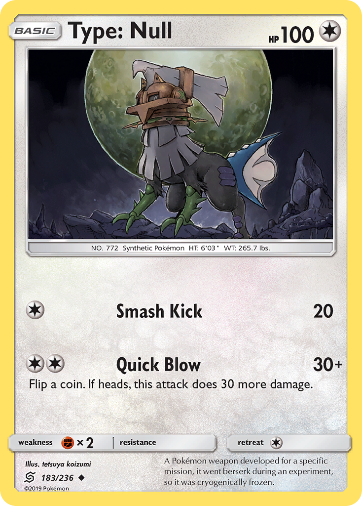 Type: Null (183/236) [Sun & Moon: Unified Minds] | Card Merchant Takapuna