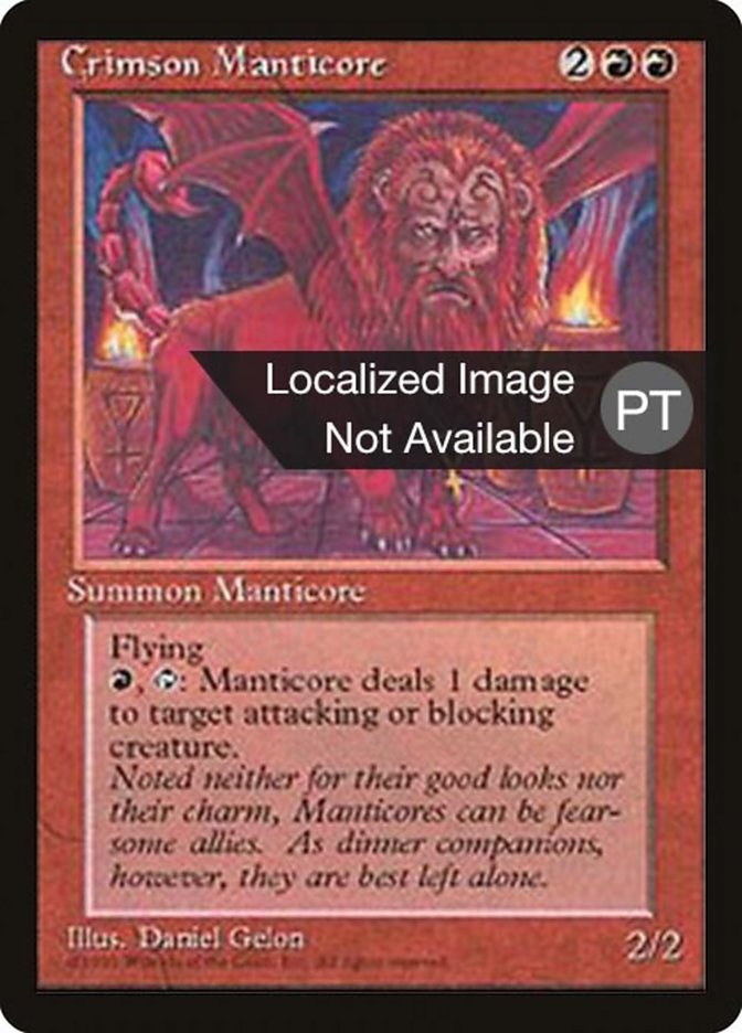 Crimson Manticore [Fourth Edition (Foreign Black Border)] | Card Merchant Takapuna