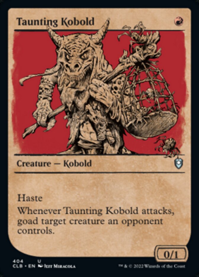 Taunting Kobold (Showcase) [Commander Legends: Battle for Baldur's Gate] | Card Merchant Takapuna