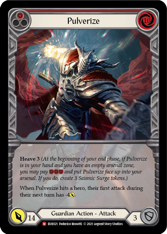 Pulverize [EVR021] (Everfest)  1st Edition Extended Art Rainbow Foil | Card Merchant Takapuna