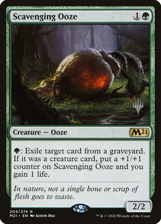 Scavenging Ooze (Promo Pack) [Core Set 2021 Promos] | Card Merchant Takapuna