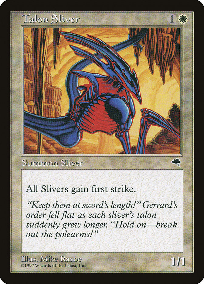 Talon Sliver [Tempest] | Card Merchant Takapuna