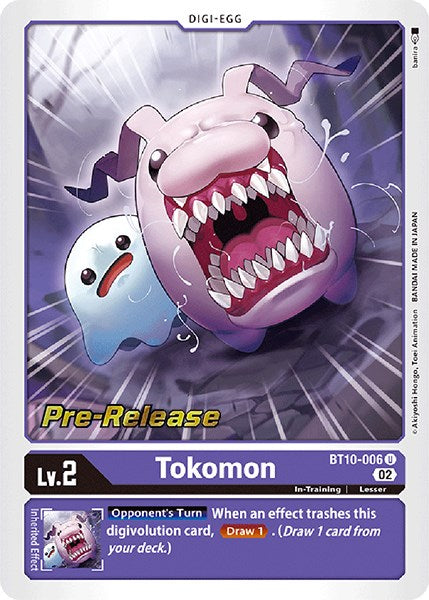 Tokomon [BT10-006] [Xros Encounter Pre-Release Cards] | Card Merchant Takapuna