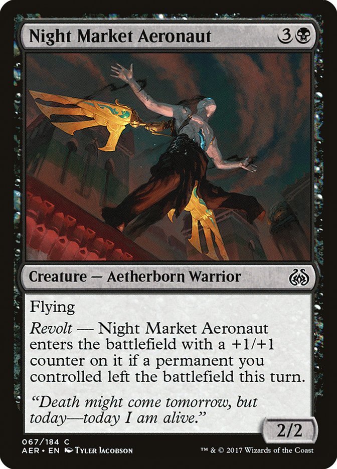 Night Market Aeronaut [Aether Revolt] | Card Merchant Takapuna