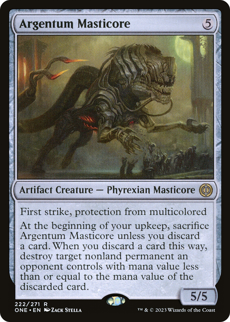 Argentum Masticore [Phyrexia: All Will Be One] | Card Merchant Takapuna