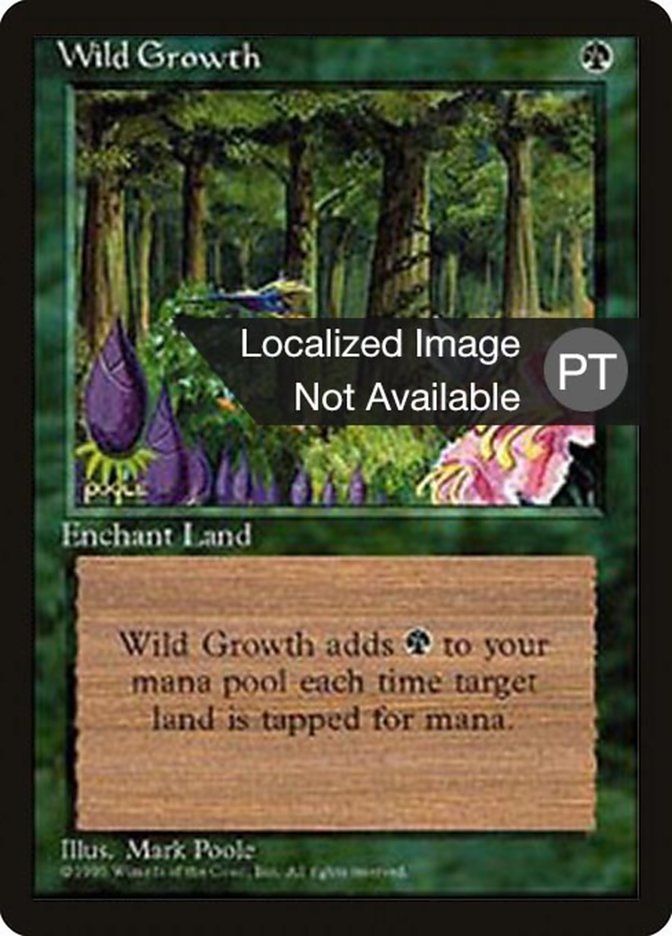 Wild Growth [Fourth Edition (Foreign Black Border)] | Card Merchant Takapuna