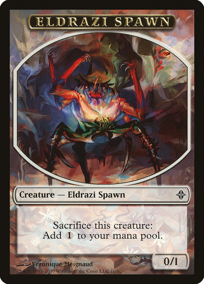 Eldrazi Spawn Token (1c/5) [Rise of the Eldrazi Tokens] | Card Merchant Takapuna