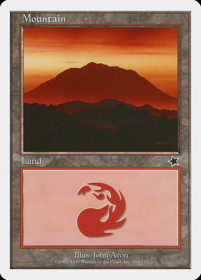 Mountain (166) [Starter 1999] | Card Merchant Takapuna