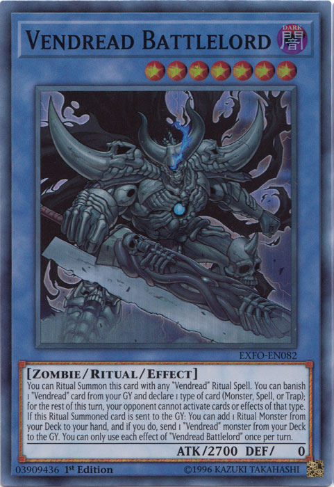 Vendread Battlelord [EXFO-EN082] Super Rare | Card Merchant Takapuna