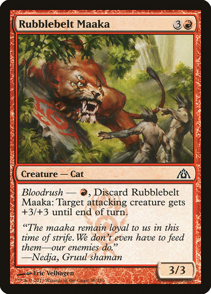 Rubblebelt Maaka [Dragon's Maze] | Card Merchant Takapuna