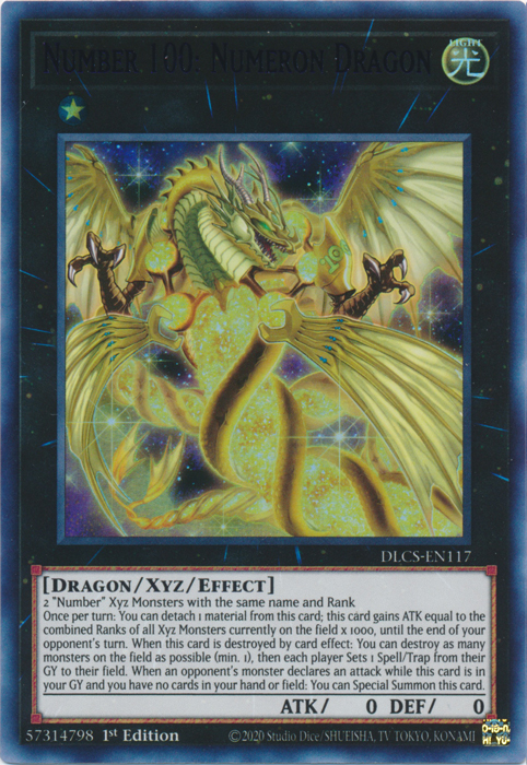 Number 100: Numeron Dragon (Purple) [DLCS-EN117] Ultra Rare | Card Merchant Takapuna