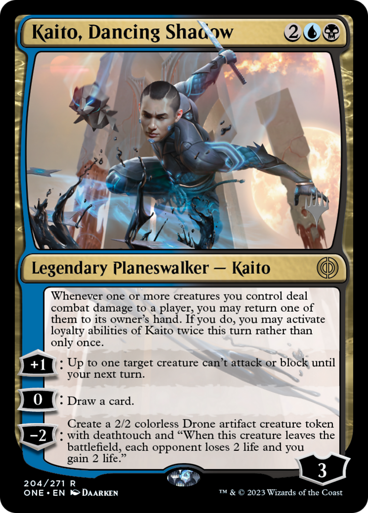 Kaito, Dancing Shadow (Promo Pack) [Phyrexia: All Will Be One Promos] | Card Merchant Takapuna