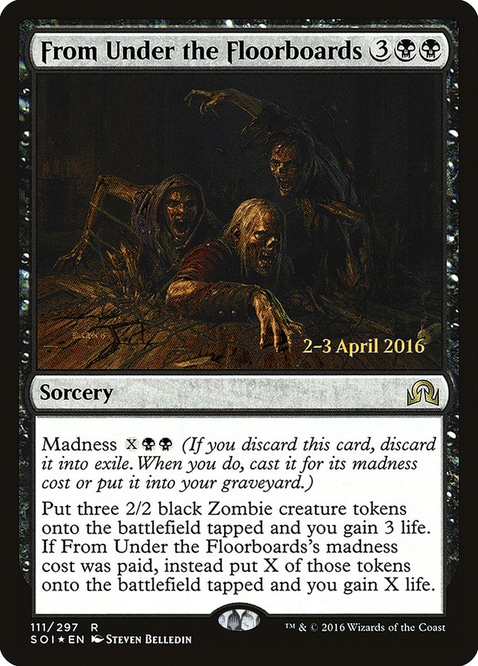 From Under the Floorboards [Shadows over Innistrad Prerelease Promos] | Card Merchant Takapuna