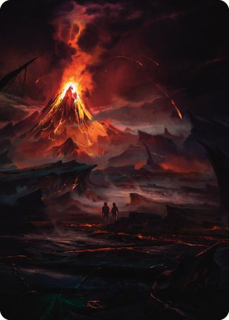 Valley of Gorgoroth Art Card [The Lord of the Rings: Tales of Middle-earth Art Series] | Card Merchant Takapuna