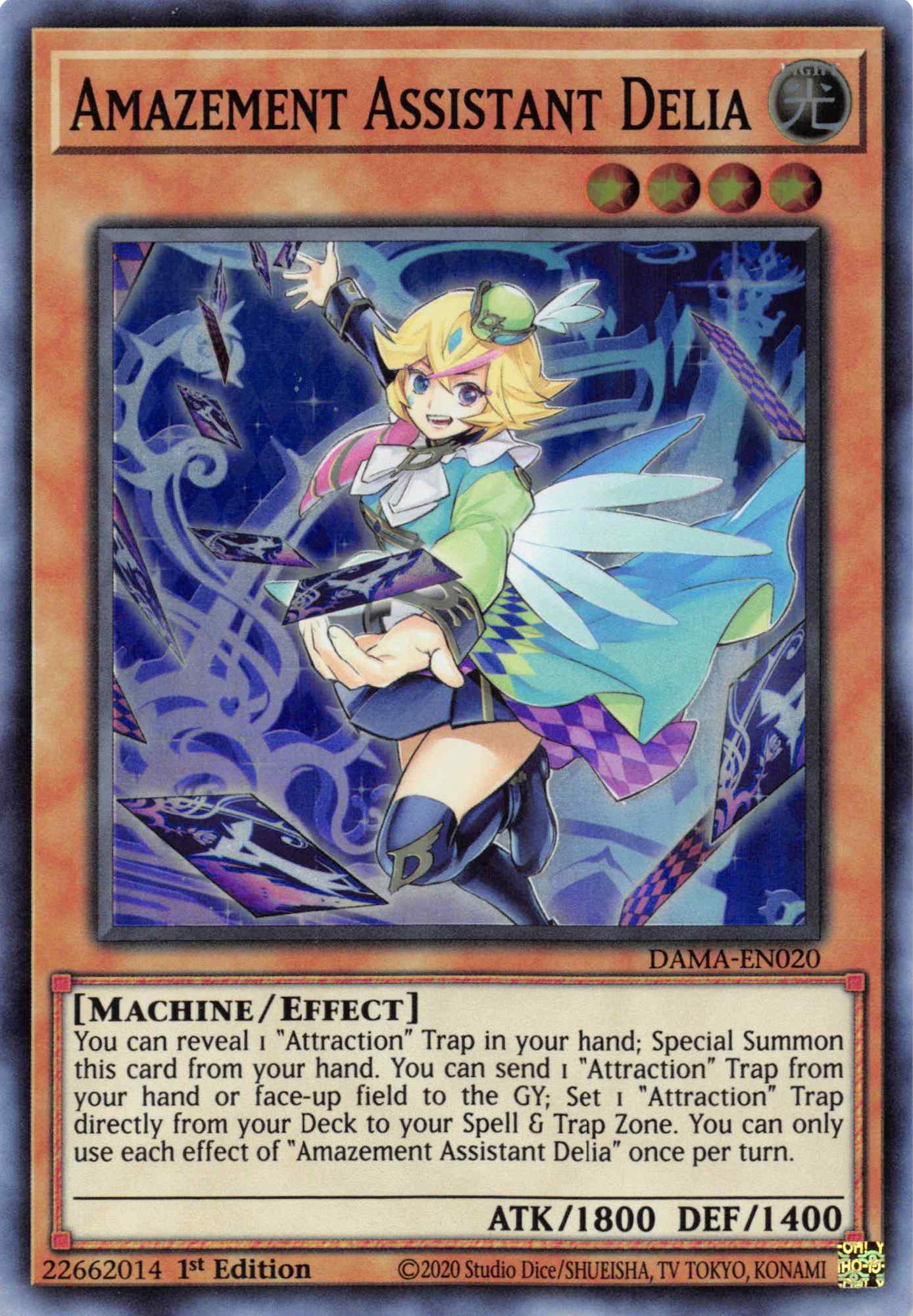 Amazement Assistant Delia [DAMA-EN020] Super Rare | Card Merchant Takapuna