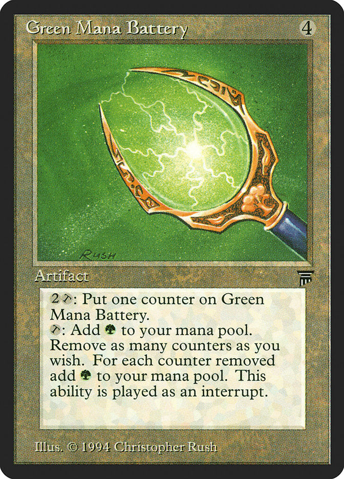 Green Mana Battery [Legends] | Card Merchant Takapuna