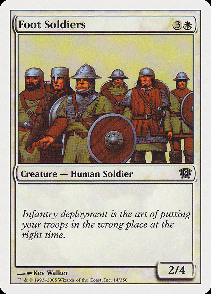 Foot Soldiers [Ninth Edition] | Card Merchant Takapuna