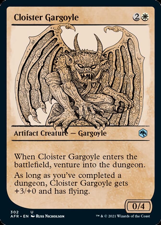 Cloister Gargoyle (Showcase) [Dungeons & Dragons: Adventures in the Forgotten Realms] | Card Merchant Takapuna