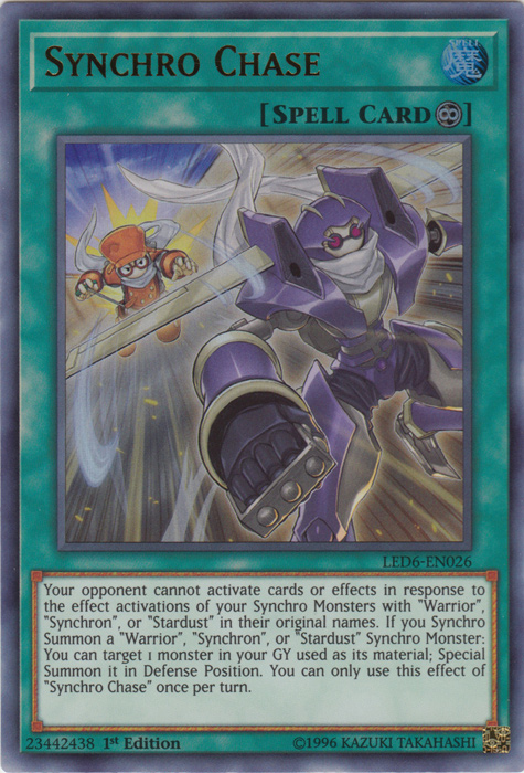 Synchro Chase [LED6-EN026] Ultra Rare | Card Merchant Takapuna