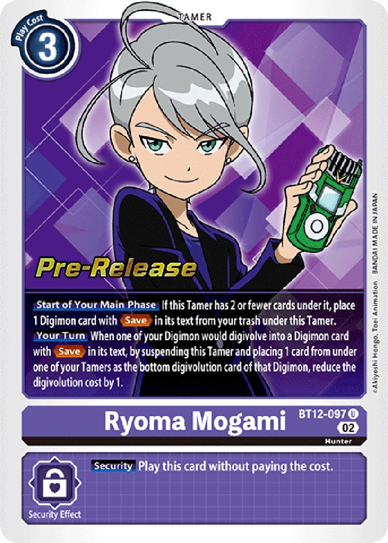 Ryoma Mogami [BT12-097] [Across Time Pre-Release Cards] | Card Merchant Takapuna