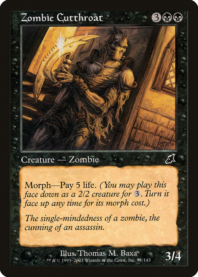 Zombie Cutthroat [Scourge] | Card Merchant Takapuna